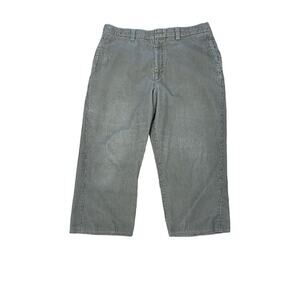 LL Bean Capri Corduroy Women’s Pants Waist 35” Inseam 21.5” High Rise Beige